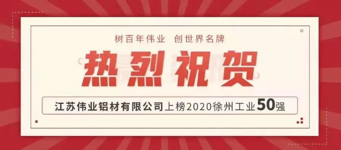 品牌硬实力！立博ladbrokes铝材江苏出产基地上榜徐州工业50强