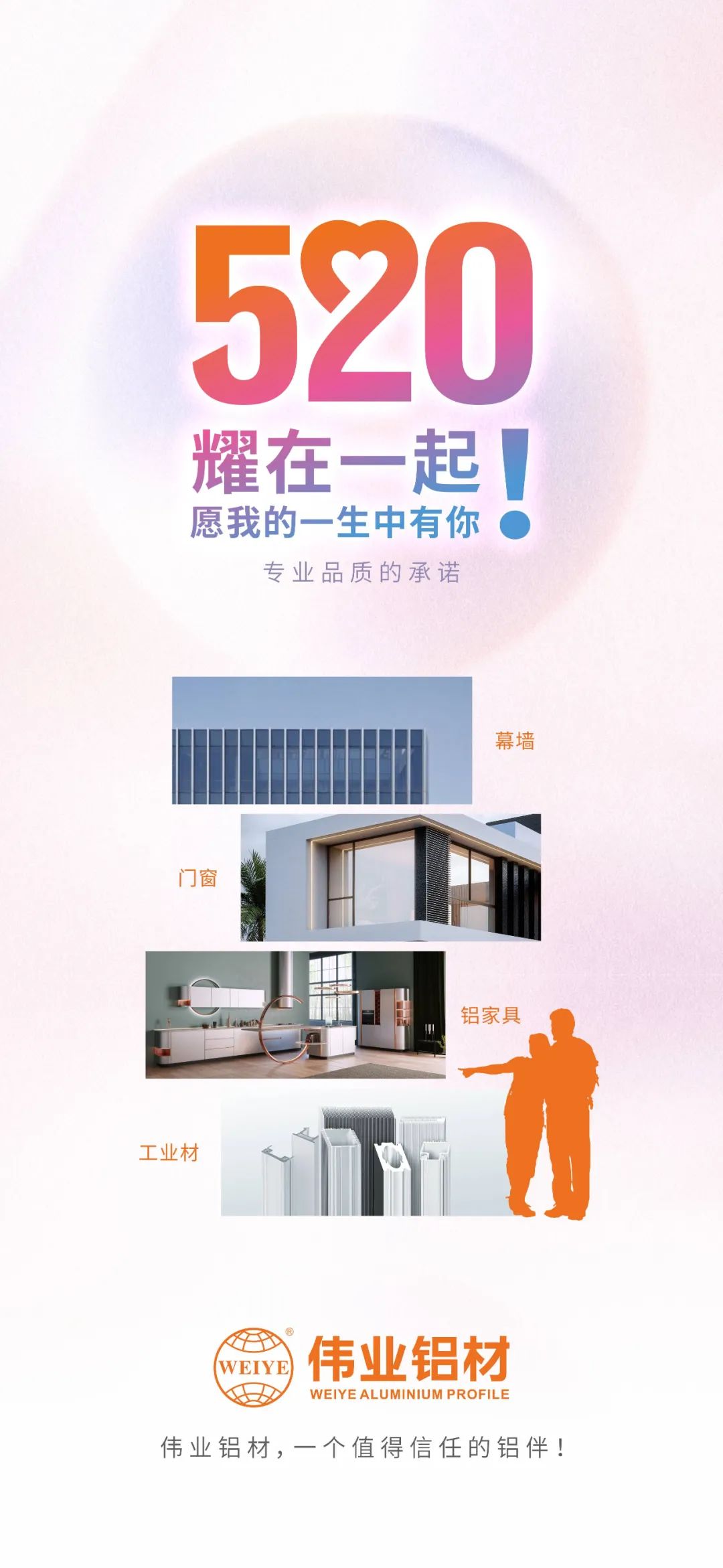 520 耀在一路！ 愿我的毕生中有你 立博ladbrokes铝材，一个值得信任的铝伴