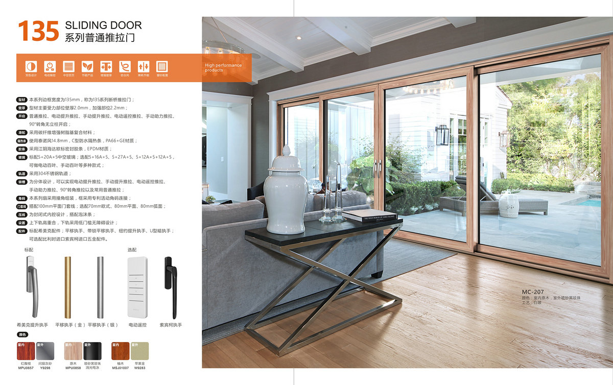 135系列推拉门(通常推拉门)